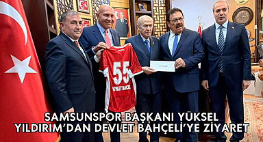 Samsunspor Başkanı Yüksel Yıldırım’dan Devlet Bahçeli’ye ziyaret