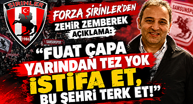 Samsunspor’da Forza Şirinler'den Zehir Zemberek Açıklama: