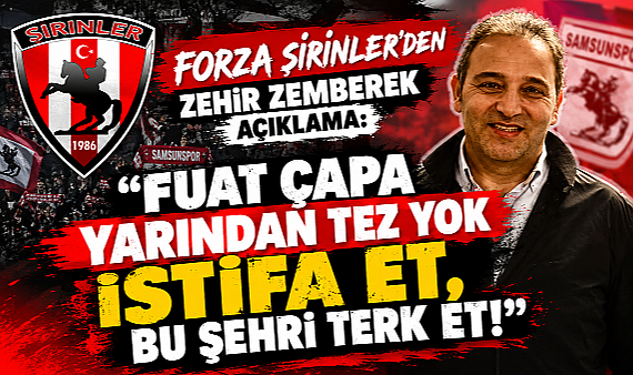 Samsunspor’da Forza Şirinler'den Zehir Zemberek Açıklama: