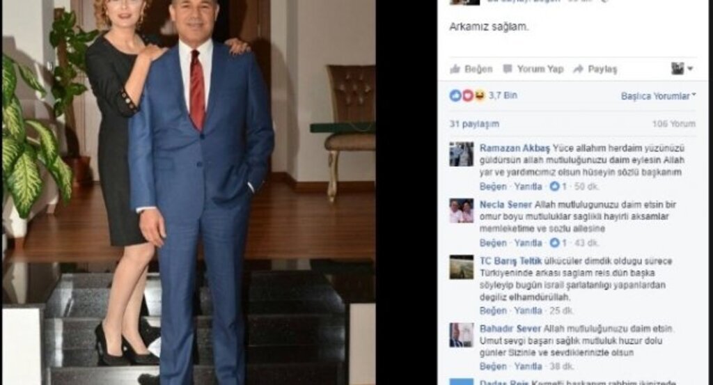 Başkan Sözlü'nün arkasını eşi kolluyor