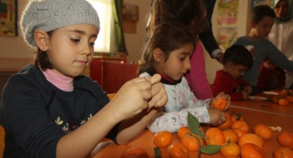 Toroslar Belediyesi, okullara 7 ton mandalina dağıttı